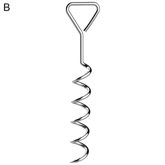 Spiral Ground Anchor High Durability Rust-proof Metal Tent Trampoline Ground Stake Spiral Anchor