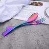 Luxury 6Pcs Dinner Fork Tableware Dinnerware 18/10 Stainless Steel Silverware Gold Kitchen Party Home Flatware Cutlery Set