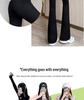 2025 Women's High Waist Black Slimming Petite Micro-Flare Jeans - New Spring/Autumn Trend