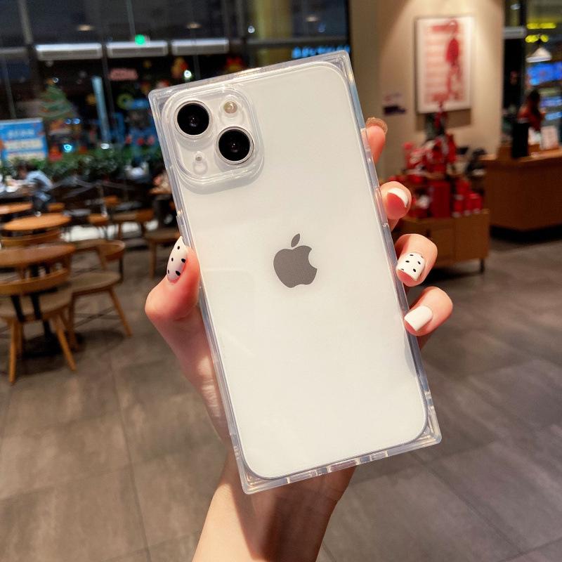 iPhone 11/12/14/16Pro/17ProMax Sturzsicheres Weiches Quadratisches Case