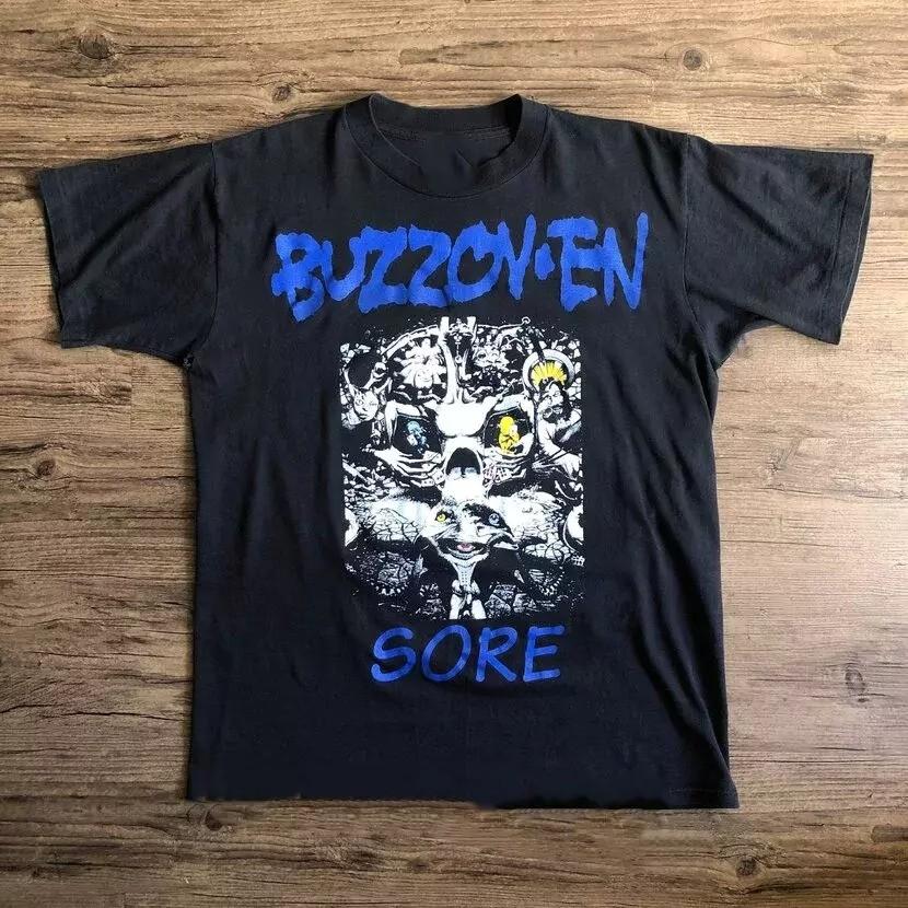 Buzzoven Band Black T-Shirt Cotton Full Size Unisex S-5XL