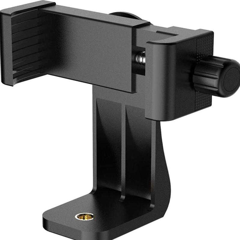 

Универсальный держатель для мобильного телефона с поворотом на 360°, крепление для стола, штатива, адаптера для iPhone, совместимый со всеми винтами 1/4 дюйма чёрный