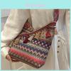 Ethnic Style Tote Bag For Women With Tassel For Daily Use