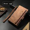 Kožené flipové pouzdro se zipem Crossbody pro Samsung Galaxy S26 S25 S24 Ultra S 23 S22 S21 S20 FE 24 Plus 25 Edge Note 20 Peněženkové pouzdro