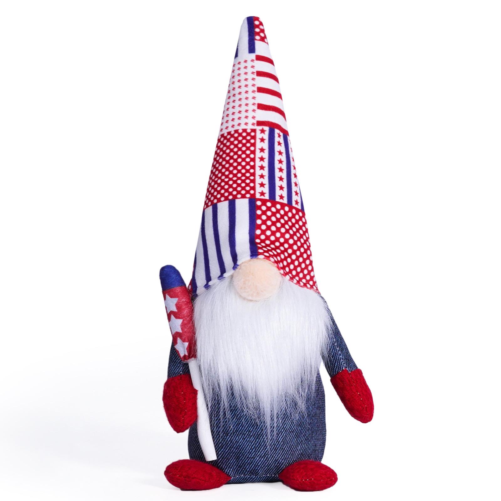 American Independence Day Faceless Gnome Figurines - Creative Festival Gifts