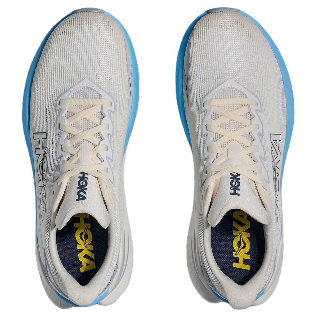 HOKA ONE ONE Mach X 3 Breathable Support Rebound Breathable Support Rebound Running Shoes Women's Beige White Blue 1168721-WBS