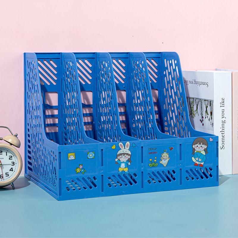 Thickened file rack desktop storage multi-layer file basket book stand storage rack data rack