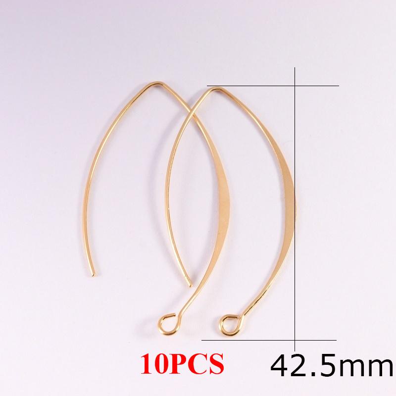 10-20pcs V-shaped Earring French Earring Hooks Findings Ear Wire Settings Base Settings For Jewelry Making Earrings Accessories