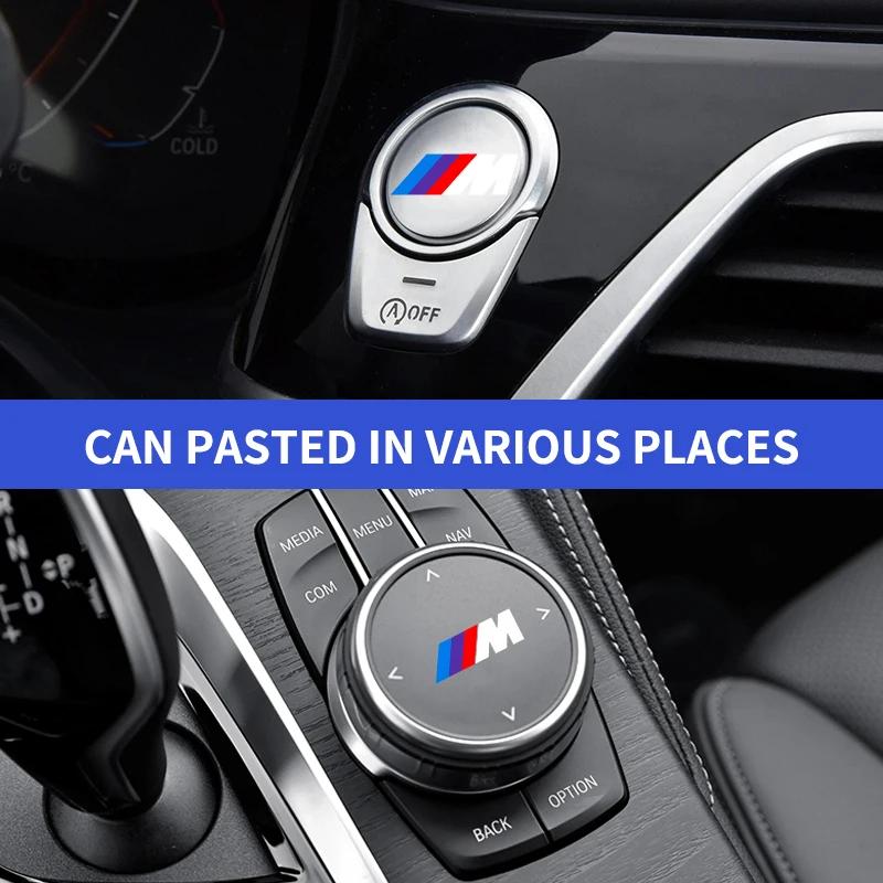 1/2/5/10 szt. Naklejki Dekoracyjne Wnętrza Samochodu Odznaki Stylizacja Auta Do BMW M X1 X3 X5 X6 X7 E30 E90 M3 E84 E83 F25 E83 F25 E91 E60