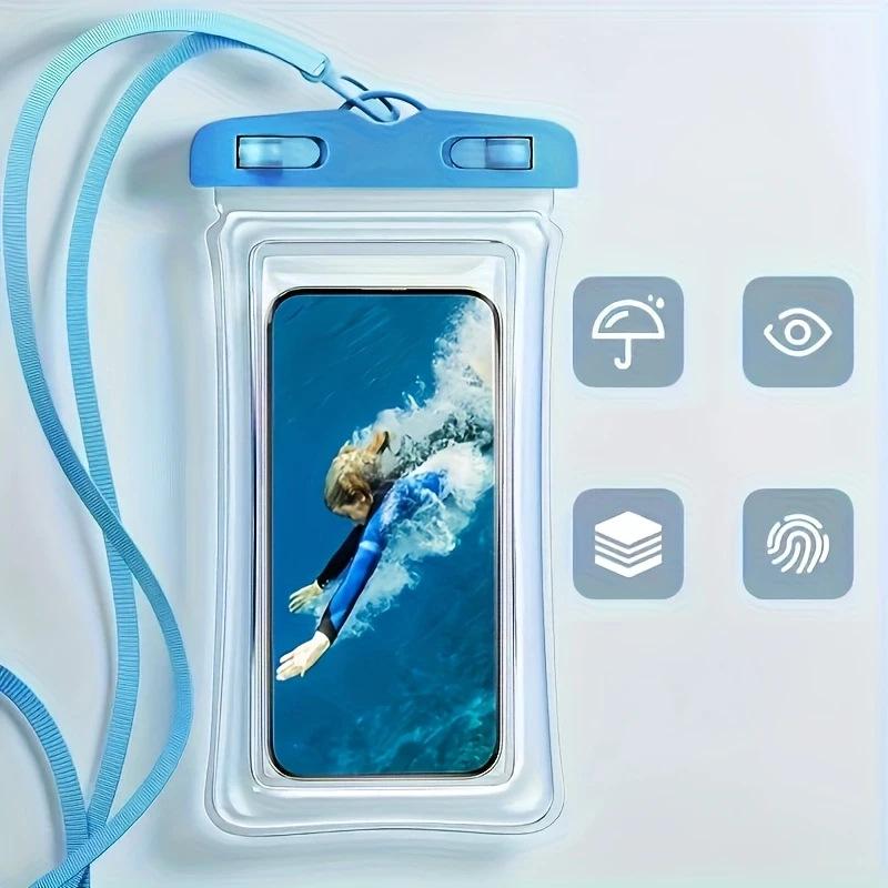 8-Level Waterproof Touchscreen Phone Pouch - Protective Cover for Swimming & Rafting