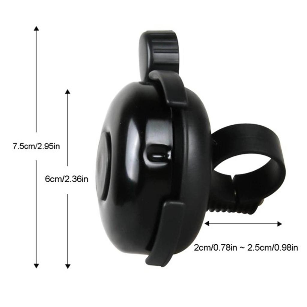 Classic  Bicycle Bell And Horn Classic For Adults, Men, Women Kids Girls And Boys Mountain Bike Accessories, Black
