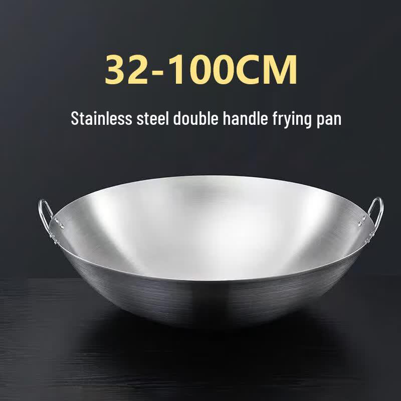 Shangheng Extra-Thick Stainless Steel Round Bottom Wok