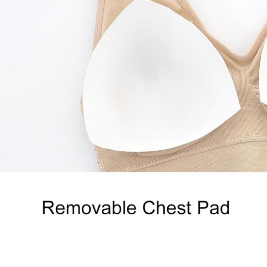 Plus Size Women Shockproof Breathable Wireless Push-up Vest Bra Sport Underwear