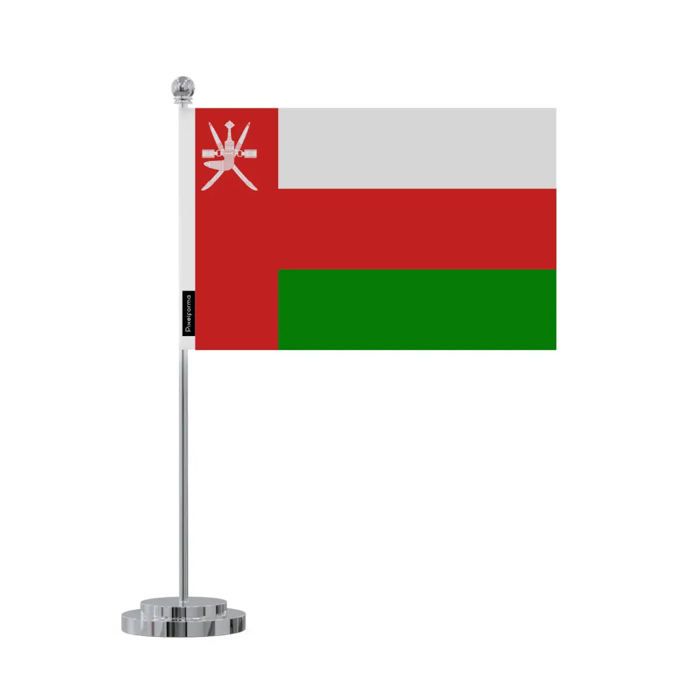 Drapeau Bureau Oman En 14 X 21 Cm