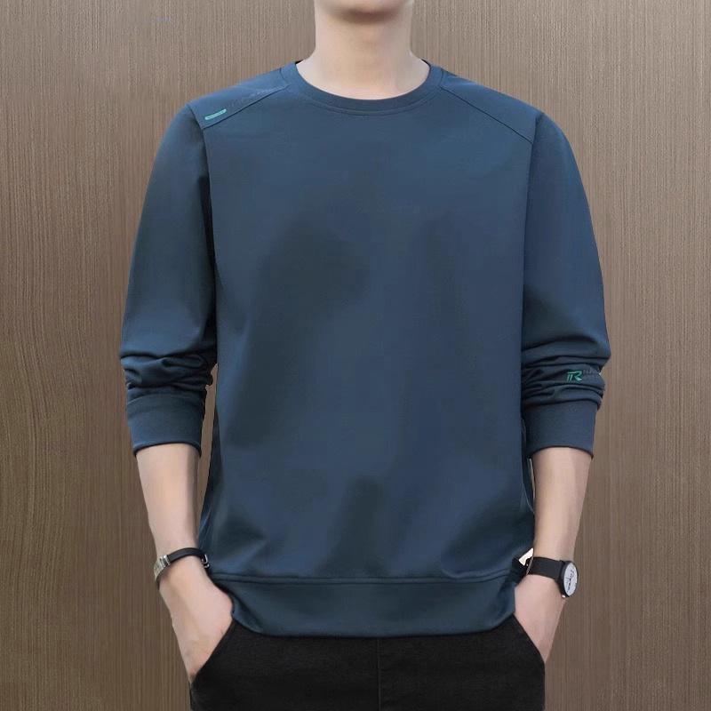 

Men s 2025 Plus Velvet Thick Cotton Loose Hoodie Round Neck Casual T-shirt Top 5XL for 185-210 jin