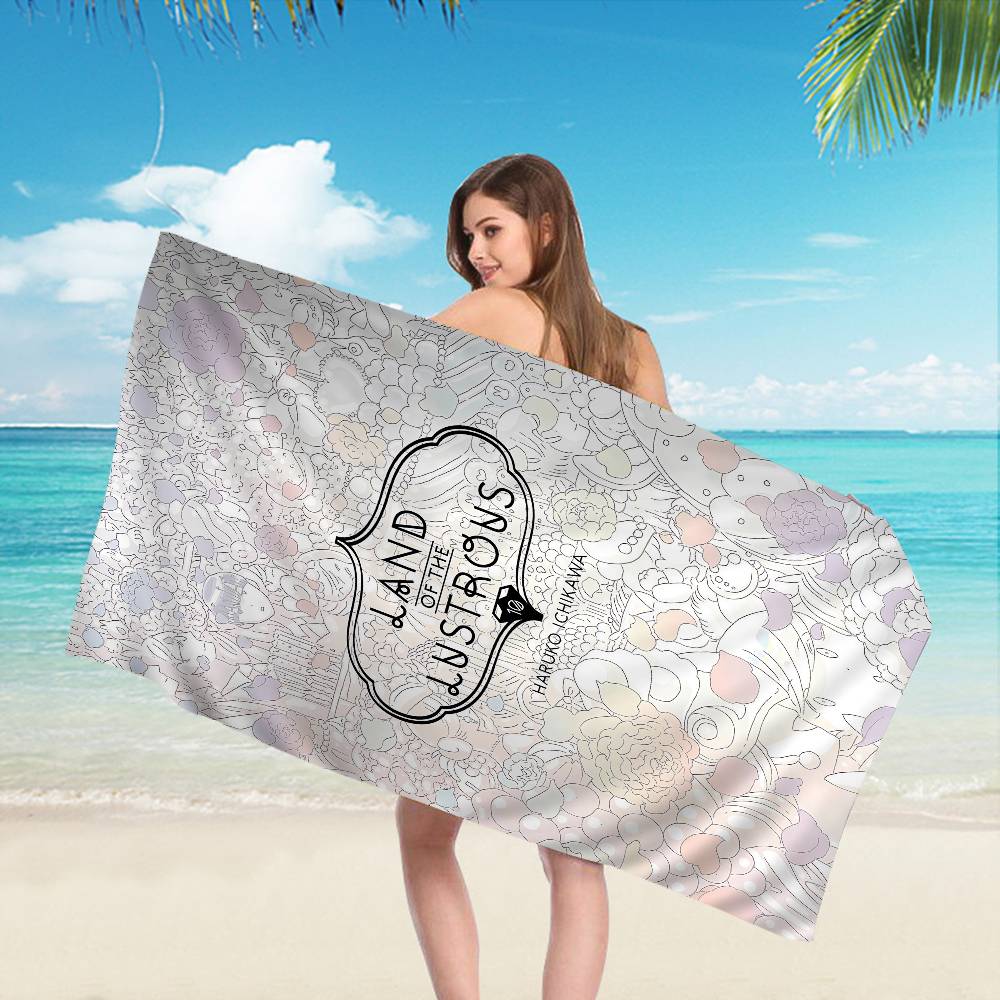 Anime L-Land Of The L-Lustrous Bath Towel Microfiber Soft Water Absorbing Breathable Girl Kids Decorative Cartoon Beach Towel