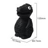 Cute Pet Puzzle Toy Treat-filling Capbbilities for Chew Durable Rubber Dinosaur Dog Teeth Cleaning Toy