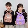 Pattern Capybara Cartoon Backpack Large Capacity Shoulders Bag Gift Children