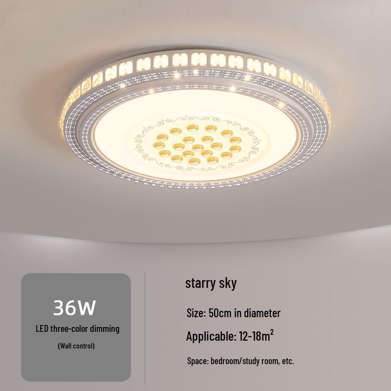 Modern Round LED Ceiling Light for Living Room, Dining Room, Bedroom, and Study