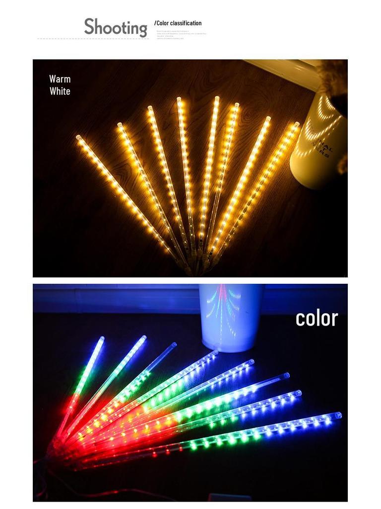 Superhelle wasserdichte LED Sternschnuppen Lichterkette für Innen- und Außendekoration