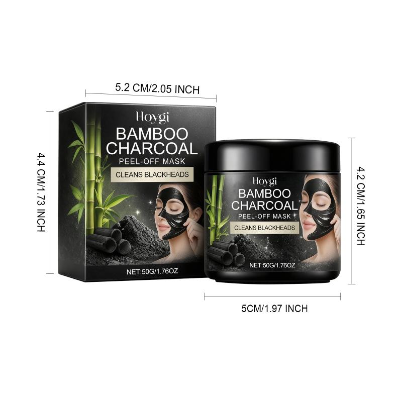 Gentle Charcoal Peel Off  Bamboo Blackhead Remover Hydrating Moisturizing Deep Cleansing Pore Minimizing Routine