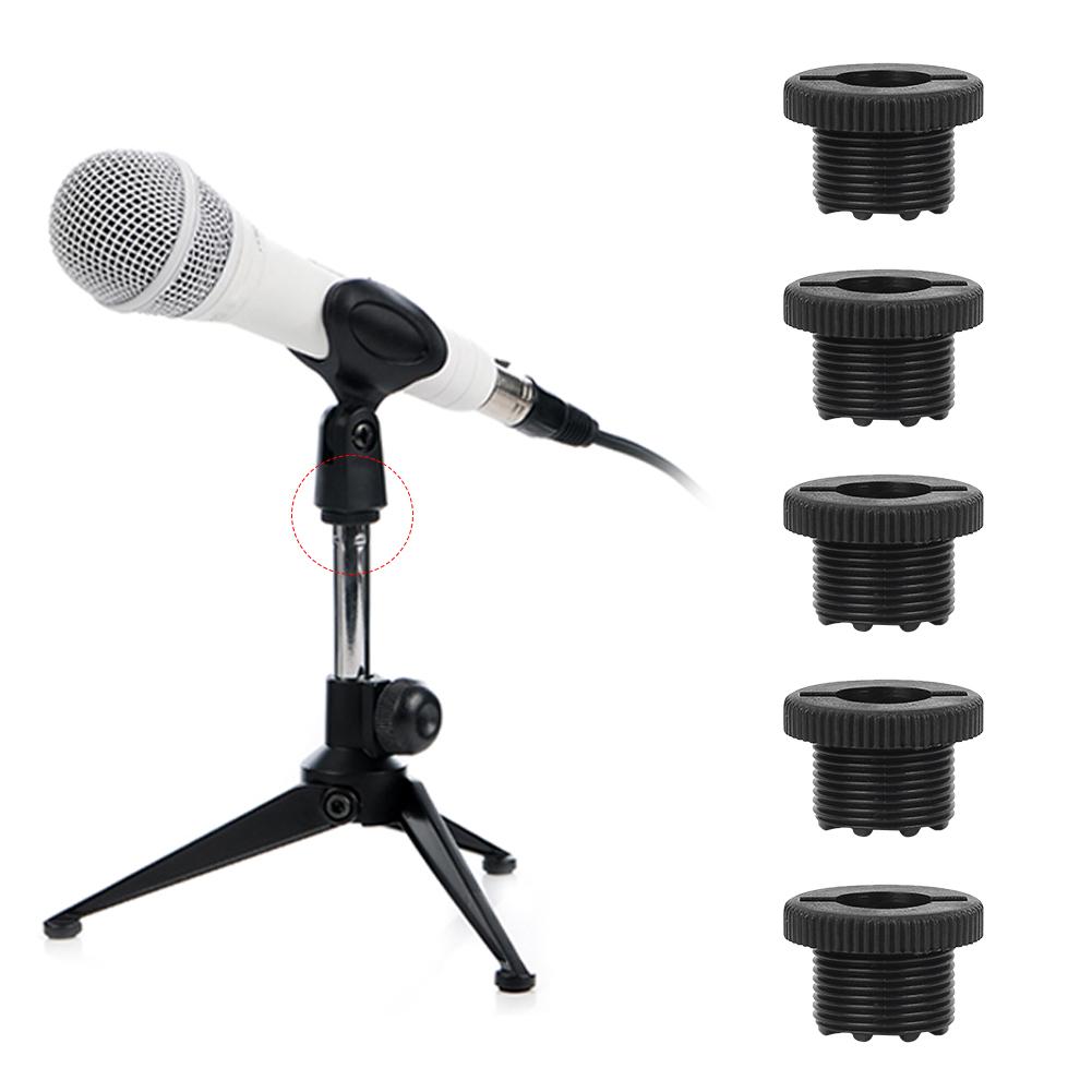 10 PCS Plastic Shock Proof 5 8  Male to 3 8  Female Screw Thread Adapter for Microphone Stand