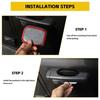 4pcs Carbon Fiber Door Handle Bowl Cover Trims For Jeep Wrangler JL JT 2018-2025