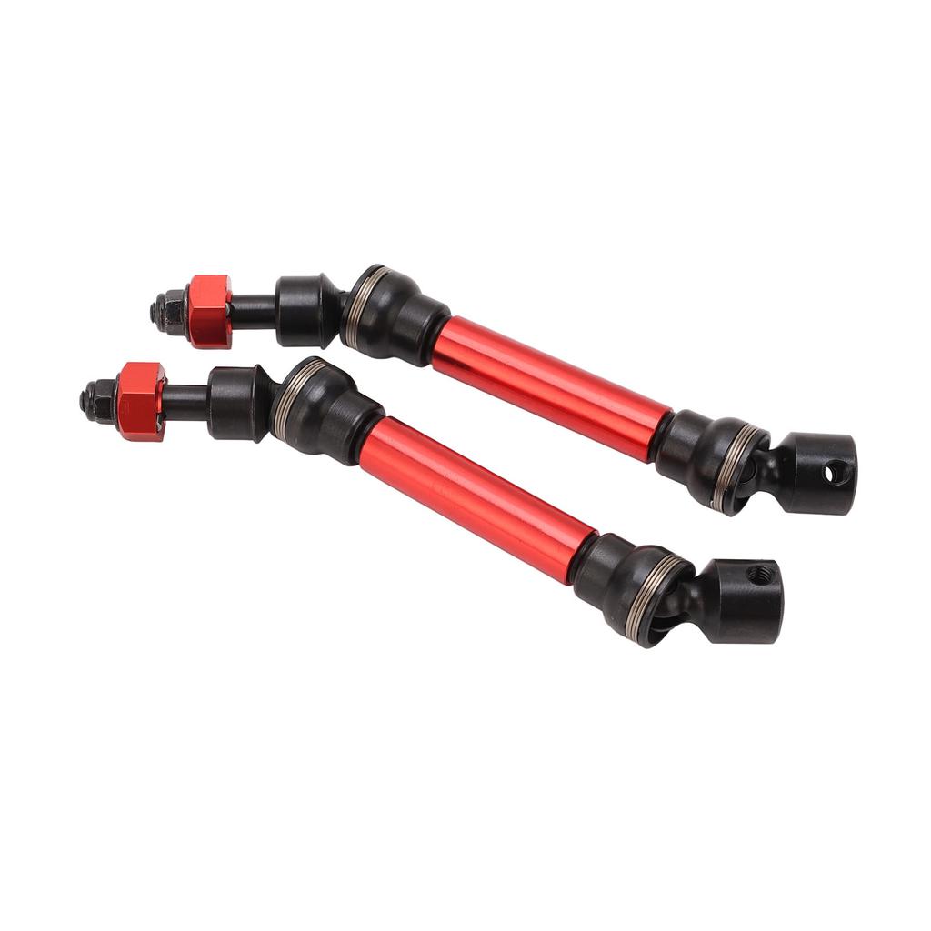 RC Drive Shaft Set Aluminum Alloy Steel Front Rear Drive Shaft RC Accessories for Arrma 1 10 3S Senton Red