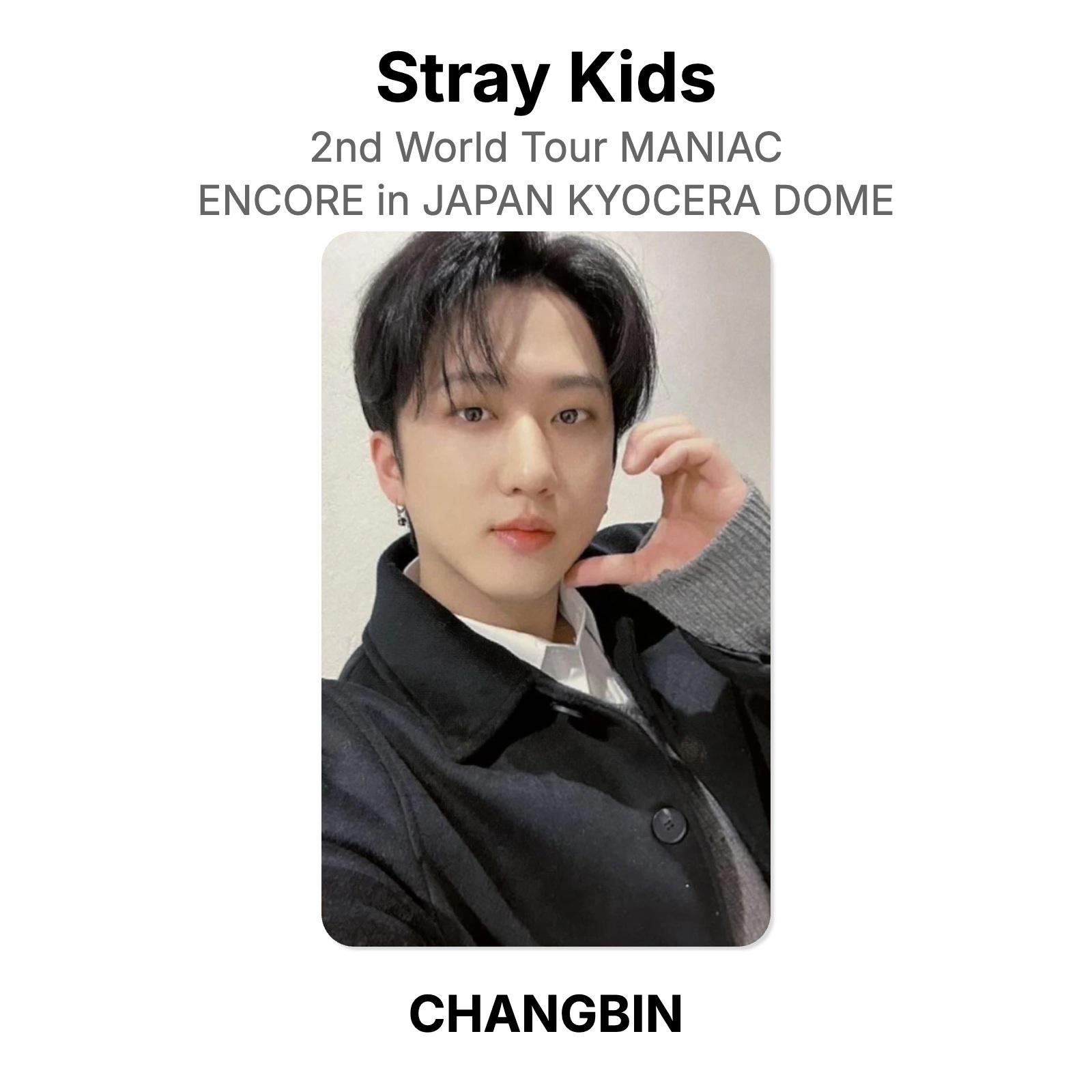 Stray Kids 2-й мировой тур MANIAC ENCORE в ЯПОНИИ KYOCERA DOME Официальная фотокарточка CHANGBIN