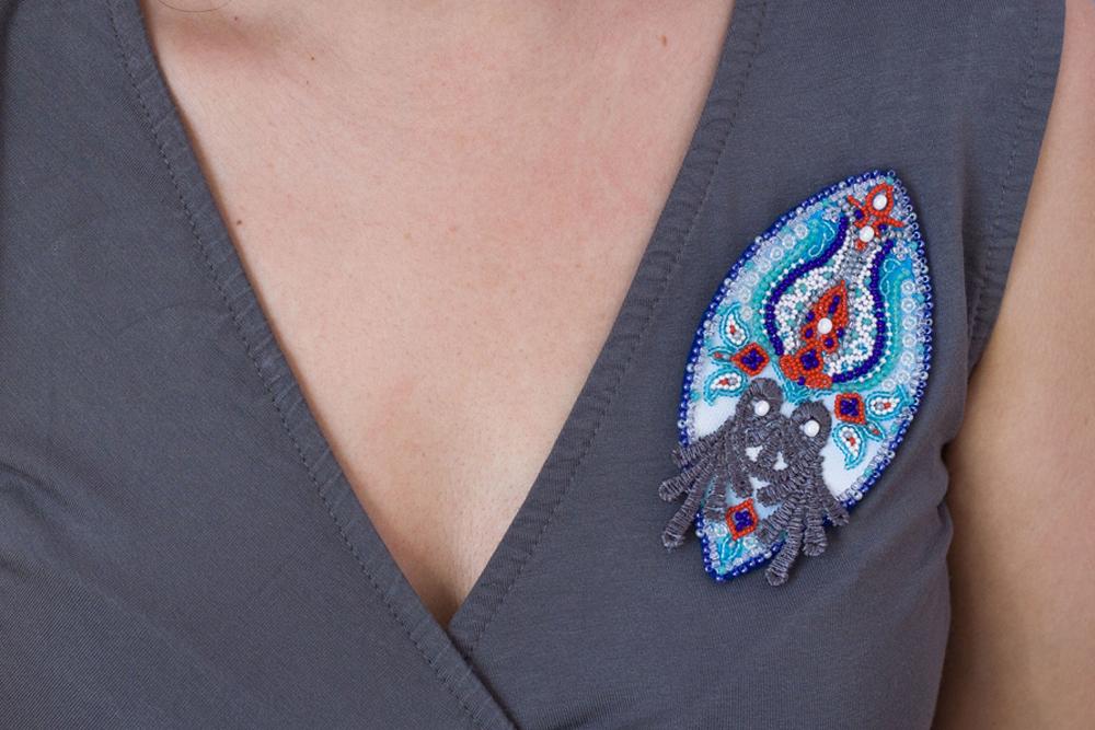 Perlenstickerei-Set Dekorationen auf natürlicher Kunstleinwand Abris Art