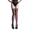 Sexy Color-Block Aurora Over-the-Knee Black Stockings Thigh Stockings Women's Sexy Temptation Lace Trim Long Stockings