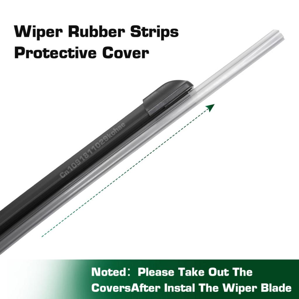 For Jeep Compass MK2 2017-2023 2018 2019 2020 Wiper Front & Rear Wiper Blades Windshield Windscreen Window Brushes 24"+18"+10