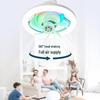 360° RGB Rotating Fan Light with Remote, E27 Base, Stepless Dimming, Three-Color Control