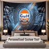 Custom Name Text Tapestry Gulf Personalized Polyester Wall Tapestry For Bedroom And Room