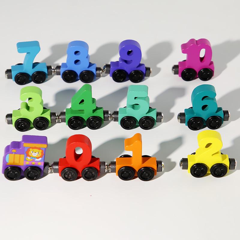 Magnetic Digital Train Toy for Children's Hand-Eye Coordination and Early Education Development