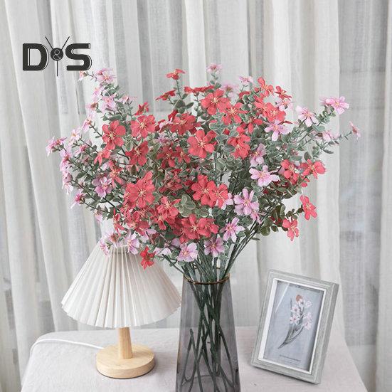 Simulace umělého hedvábí Květina Snadná péče Creative Mini Umělá orchidejová zelená rostlina