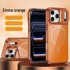iPhone 17 Pro Max Magnetic Glass Case with Apple 16 Lens Stand & Skin-Feel 14 Protective Finish