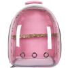 Transportín para Loro de Mascota Bolsa de Viaje para Pájaros Mochila Cápsula Espacial Mochila Transparente Transpirable Mochila para Loro