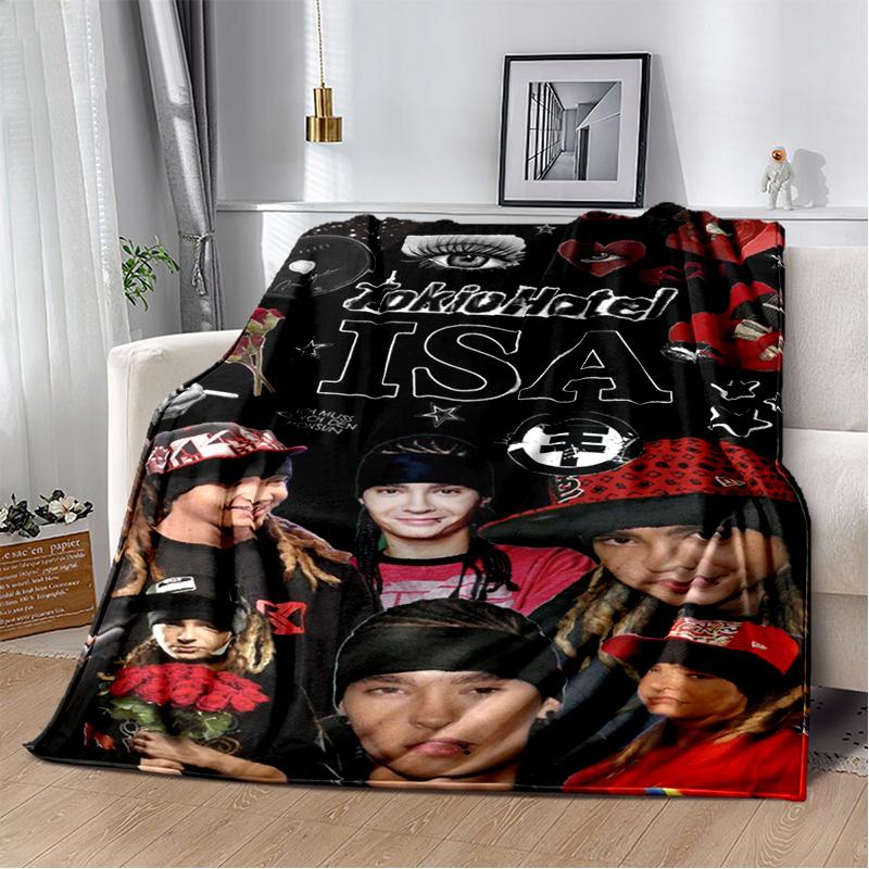 

29 Стилей Новый Tokio Hotel Рок-группа Том Билл Каулитц Одеяло, Мягкое Пледовое Одеяло для Дома Спальни Кровати Дивана Покрытие Подарок для Детей Покрытие 75x90cm( 29x35in )