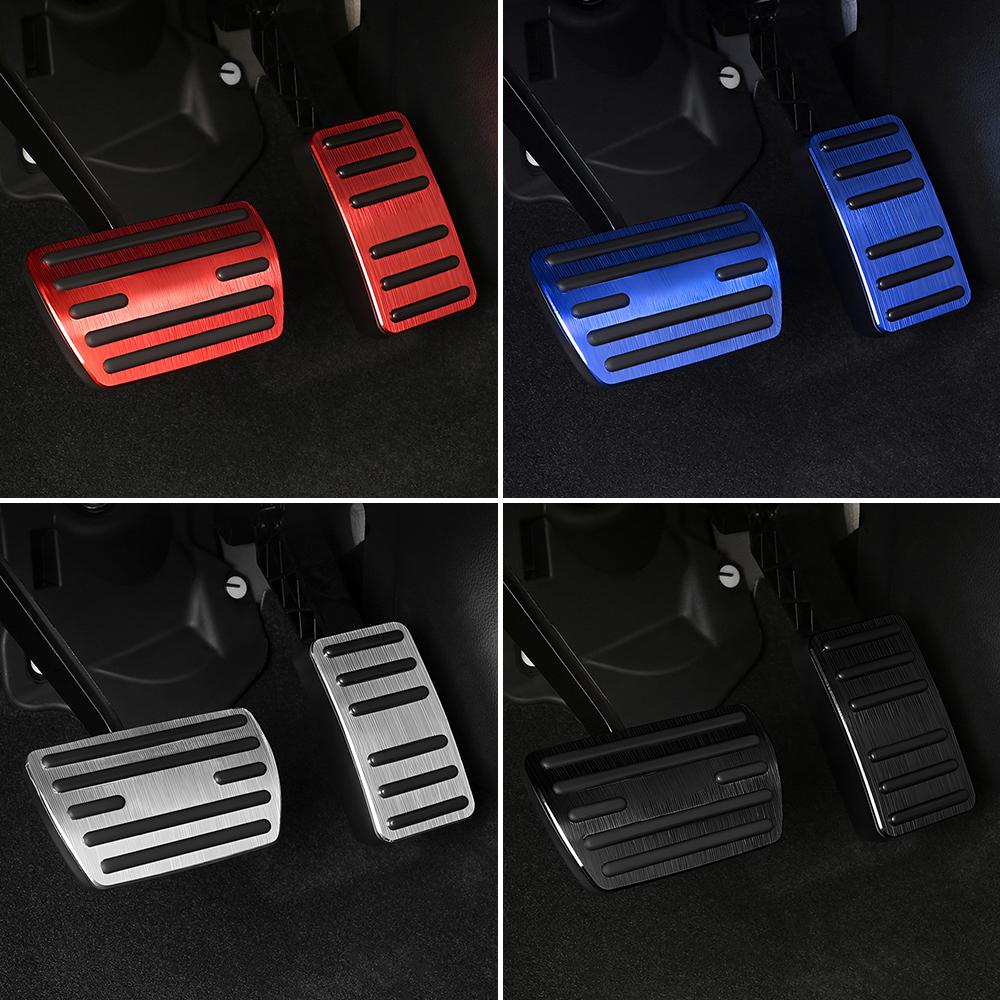 Aluminum Car Fuel Accelerator Brake Pedals Cover Non-Slip Case Pads Accessories For Honda CR-V CRV 6th Gen 2023 2024 2025 Hybrid