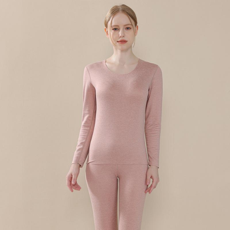 2025 New Autumn/Winter Wool Silk Warm Underwear Set for Couples - Women's and Men's Base Layer Pants
