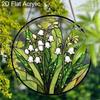 Acrylic Lily of the Valley Suncatcher Stained Glass Effect Window Hanging Ornament Flower Lover Gifts