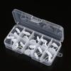 Transparent Storage Box for Electronics, Jewelry, Tools, Plastic Parts, and Fishing Tackle with Large Fixed Grids