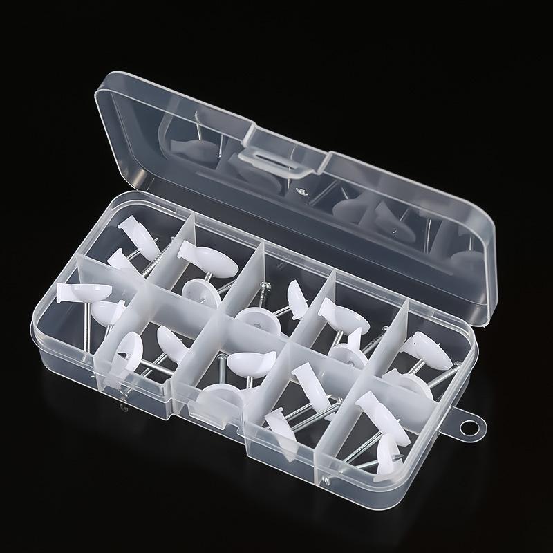 Transparent Storage Box for Electronics, Jewelry, Tools, Plastic Parts, and Fishing Tackle with Large Fixed Grids