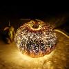 Yousheng Glass Pumpkin Light Battery Powered LED Light-up Pumpkin Lantern for Halloween Fall Thanksgiving Desk Decor