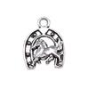 Vintage Horseshoe Charms Alloy Metal Pendants For DIY Jewelry Lucky Themed Accessories