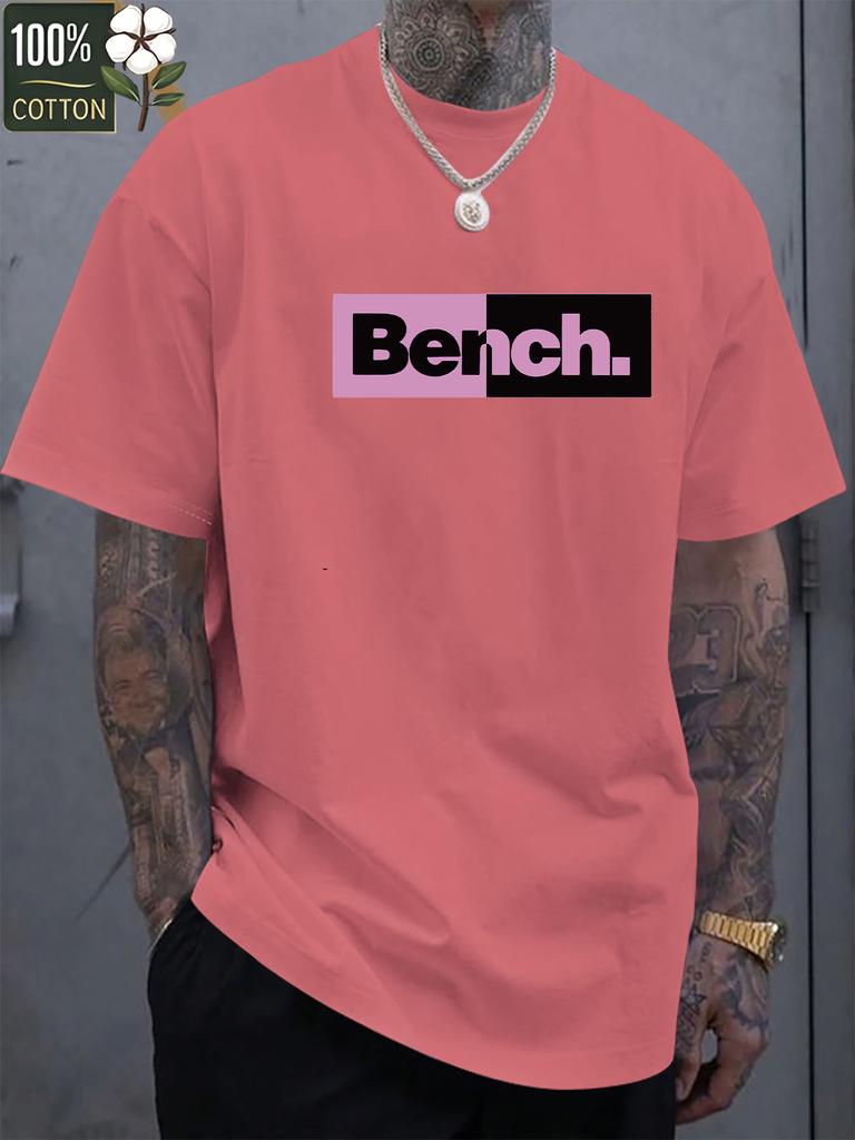 Mens heavyweight 100 cotton graphic tshirt lightweight and breathable comfortable casual wear trendy machine washable