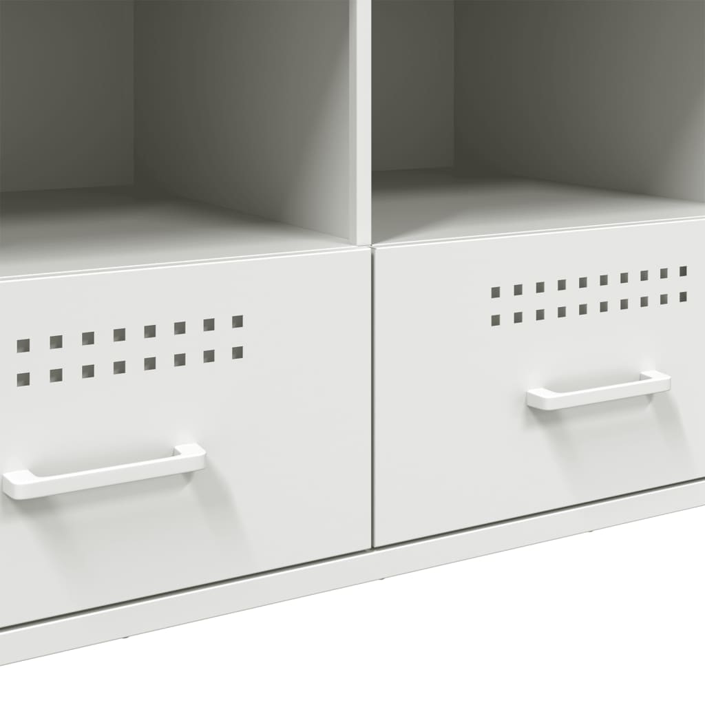 TV Stand White 100.5 x 39 x 50.5 cm Steel