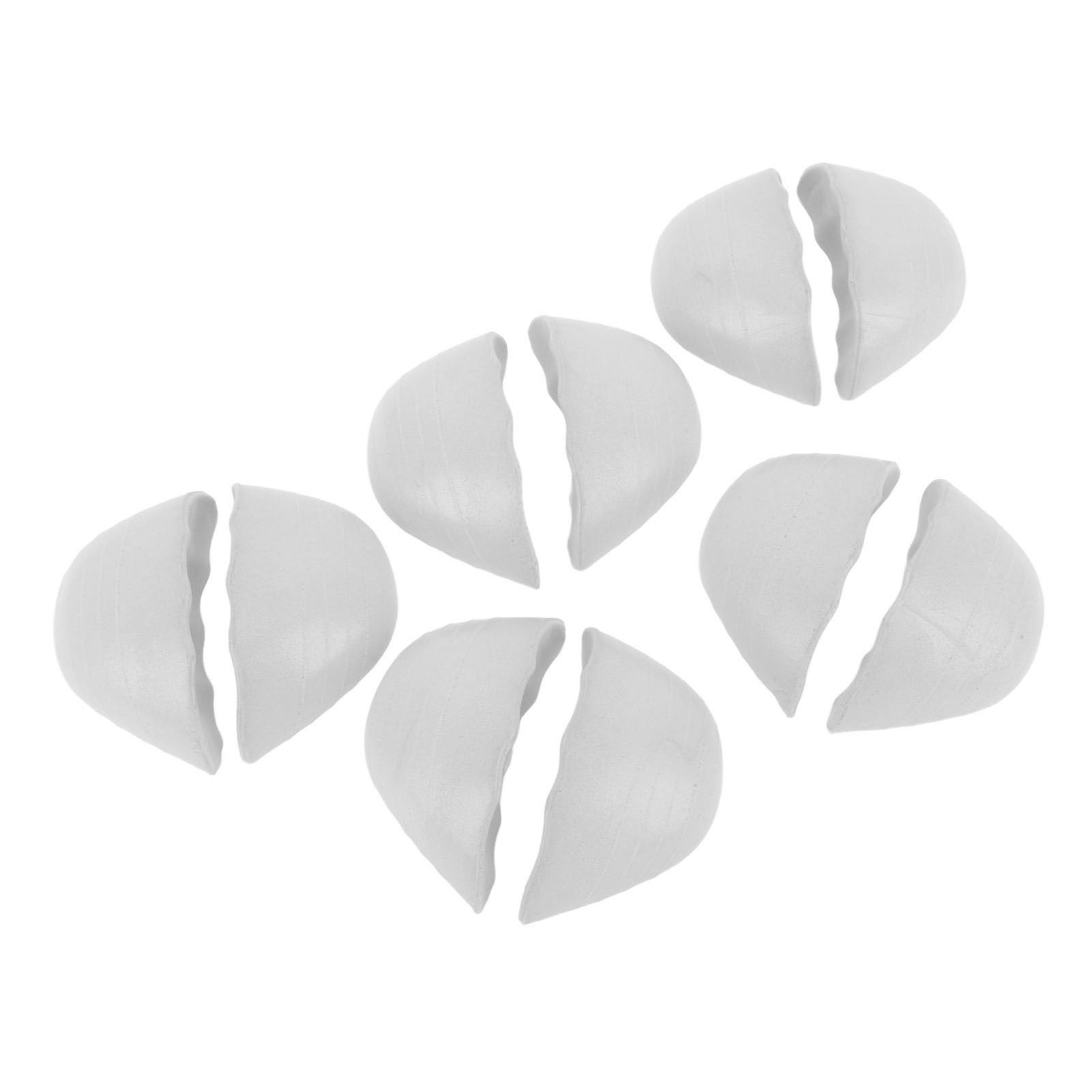 

5 пар круглых наполнителей для обуви, вставок из полиуретановой пены, толстых мягких наполнителей для носков, наполнитель для обуви половинного размера серый