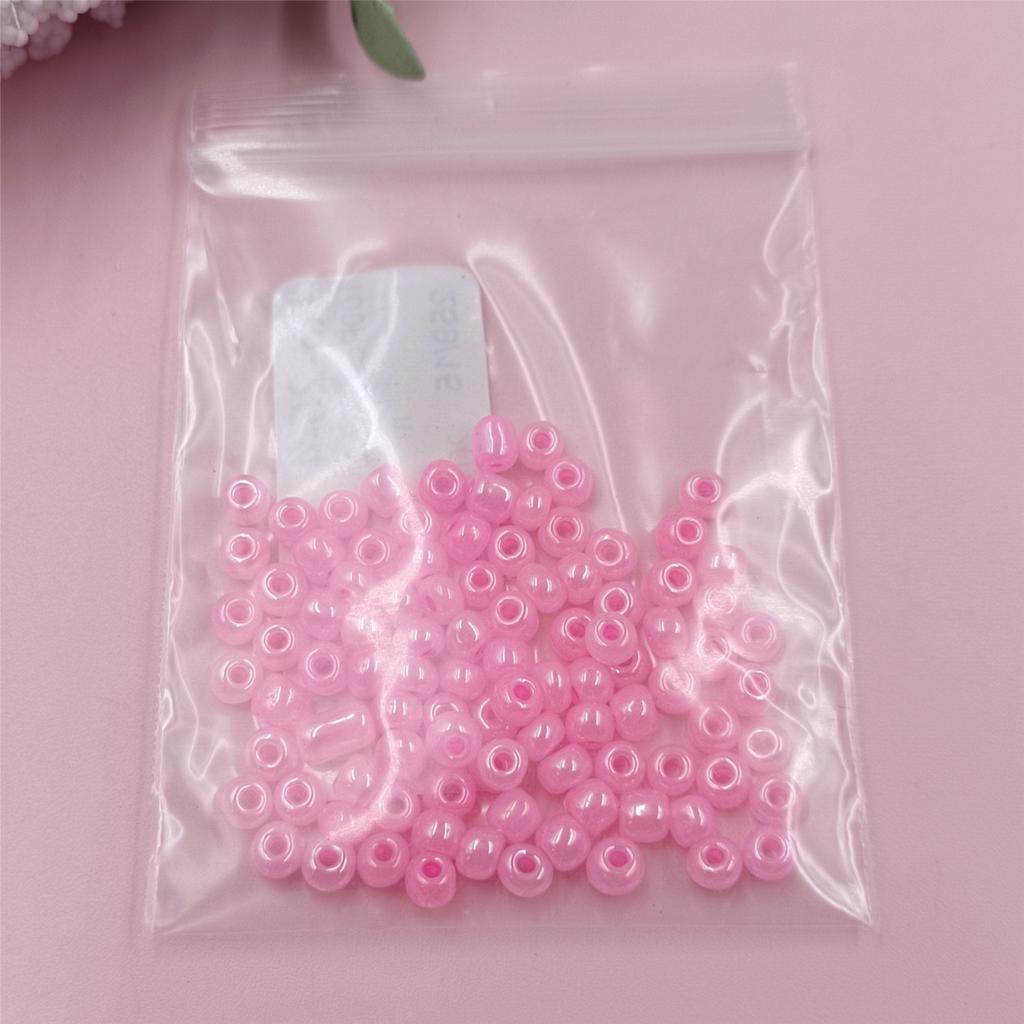 4mm 100Pcs For Jewelry Making Czech Glass Handmade Candy Cream Color Seed Beads Crafted Making DIY Bracelet Necklace Handmade Material